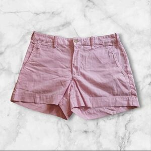 Polo Ralph Lauren Pink Striped Cotton Shorts Size 6 Women’s Classic Chino Preppy